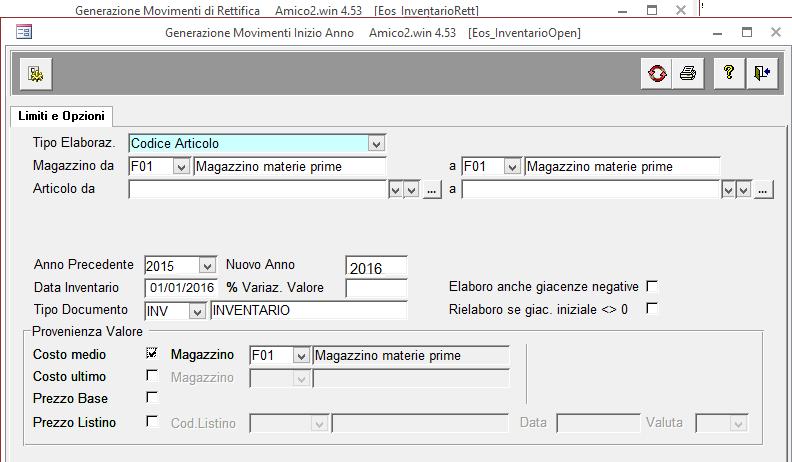 6. Magazzino-Inventario-Inventario contabile di magazzino Verifico nuovamente l inventario, con le rettifiche create. 7.