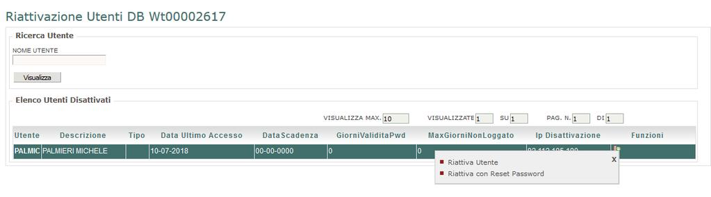 1.4 Procedura di utilità 1.4.1 Blocco account Nel caso in venga inserita per 3 volte la password sbagliata, l account viene automaticamente bloccato. 1.4.1 Recupero password In caso di account