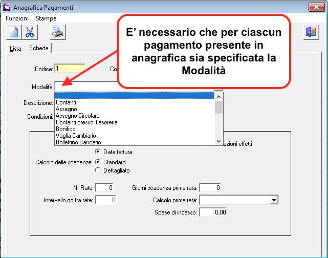 CLIENTI In anagrafica clienti, devono essere compilati i campi relativi al