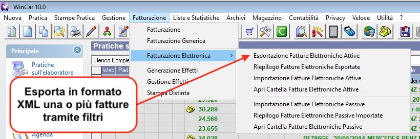 Esportazione Fatture Attive in formato Fattura Elettronica XML Oltre al processo completo che abbiamo appena visto, nella sottocartella..\fattureelettroniche\.