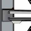 La differenza per eccesso di 0,25 mm rispetto al diametro permette inoltre l impiego dello sbavatore a forcella in fori con tolleranza adeguata.