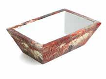 Lavabo Appoggio/Sospeso Rettangolare Pietra Rectangular Countertop/Wall-hung