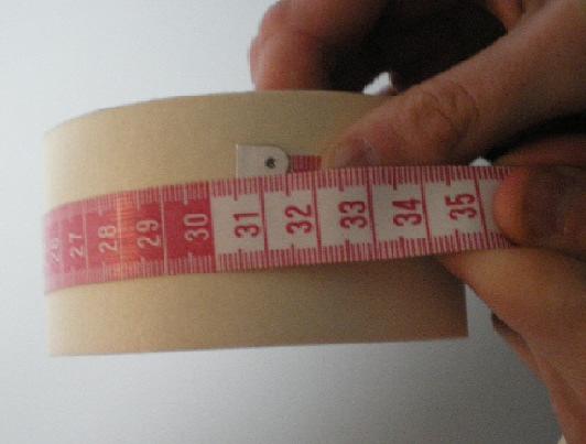 Metodo di misura La misurazione del diametro del disco può essere realizzata direttamente con il decimetro.
