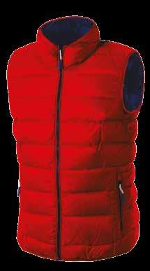 TEPA64 XS - 3XL XS - 3XL C220 TURQUOISE / BLACK C736 RED / BLUE Piumino sintetico termico, soft e confortevole, con cappuccio fisso utilizzabile sia come giacca esterna che come bodywarmer.