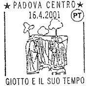 ORARIO DEL SERVIZIO: 8/4/2001 orario 8,45/14,45 per la Filatelia della Filiale di 66100 CHIETI Via Pescara entro il 58/FP N.