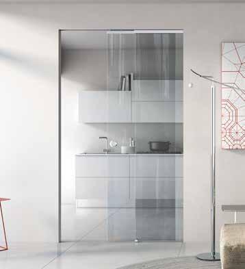 Glass doors solutions for Essential are the maximum evolution of technology