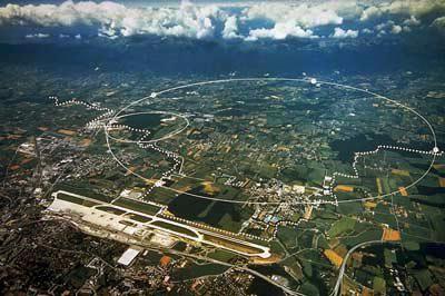 LHC nella campagna franco-svizzera attorno al CERN