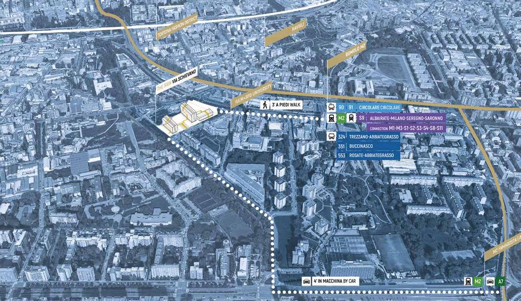 Nell hub strategico di Romolo, con linea M2, passante ferroviario e stazione autobus per tutta l area Sud della città.
