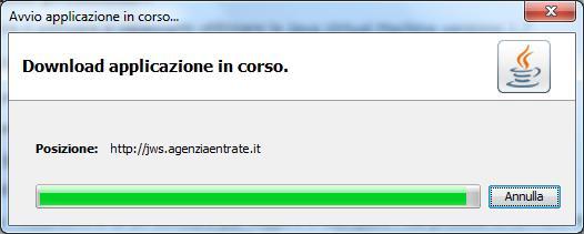 java e del successivo download come indicato nelle