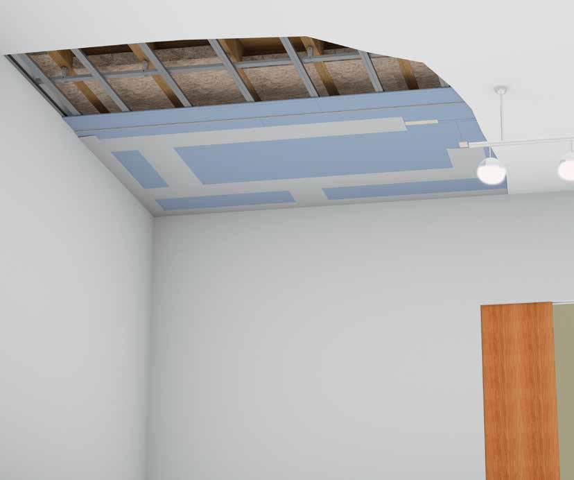 Sistemi per soffitti con travi in legno Diamant D152.ch Sistema per soffitti con travi in legno Sottostruttura metallica in profilo CD 60/27 D153.