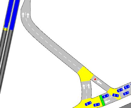 Le due corsie devono essere di dimensioni adeguate a garantire il deflusso su due file sino all inizio di via Giambologna (Figura