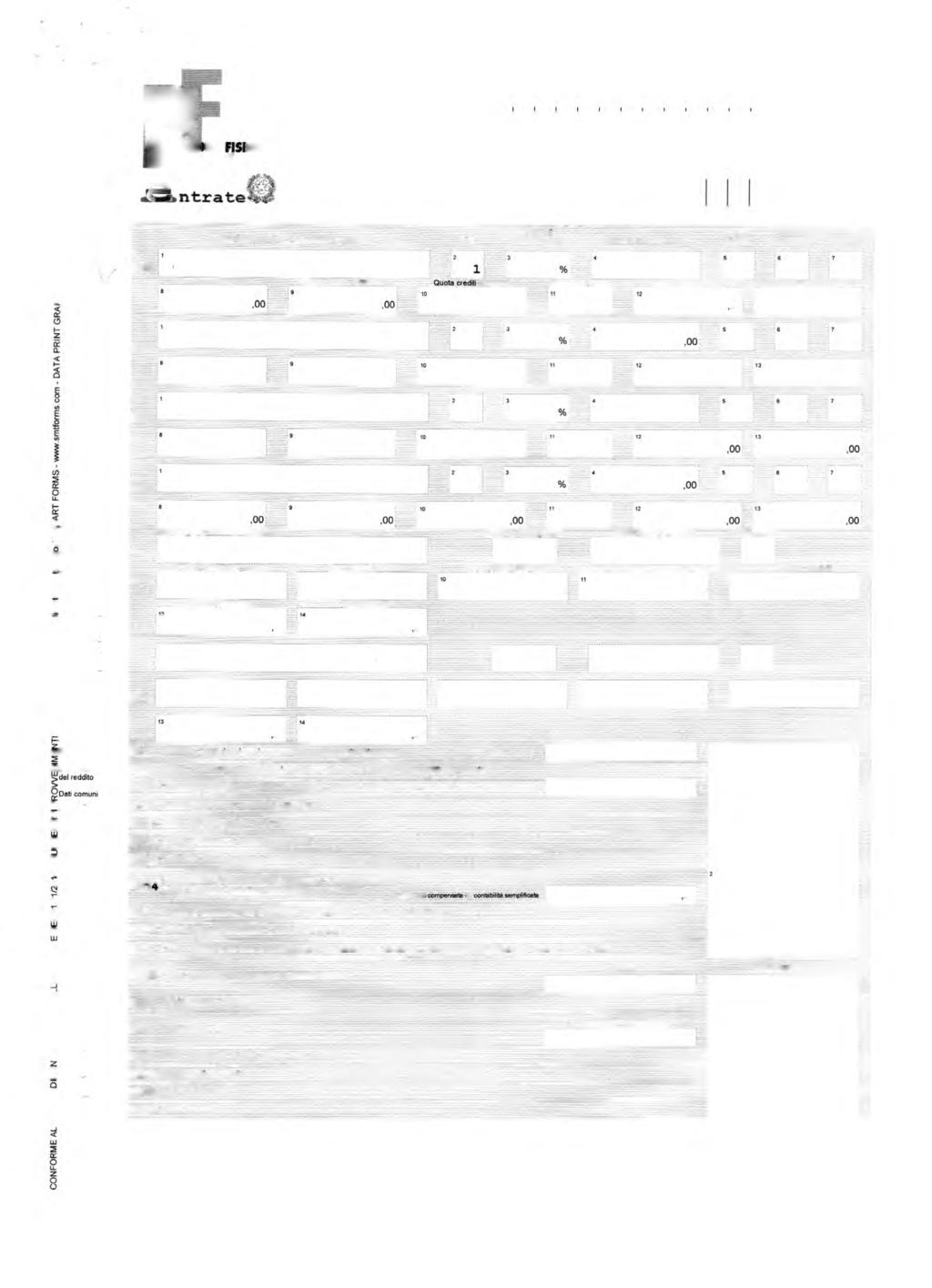 } riginale PERIODO D IMPOSTA 013 CODICE FISCALE P m 0 Ï4 ' Ä? e t i i a 9 4 I I I I I QUADRO RH Redditi di partecipazine in scietà di persne ed assimilate Md. N.