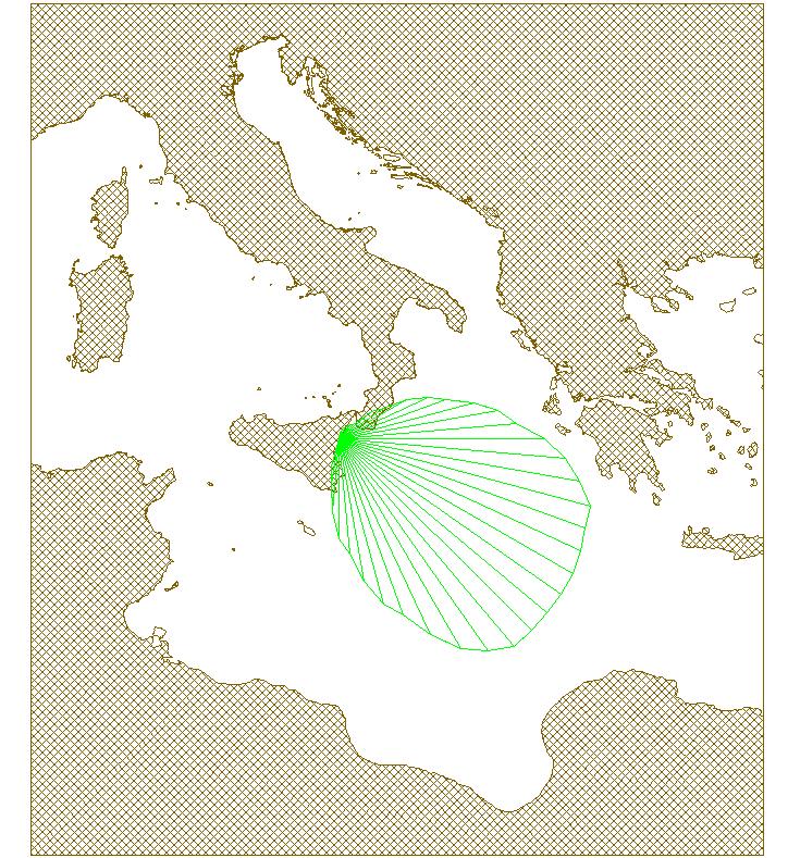 I risultati ottenuti da tale calcolo sono rappresentati graficamente nella seguente Figura 2-3.