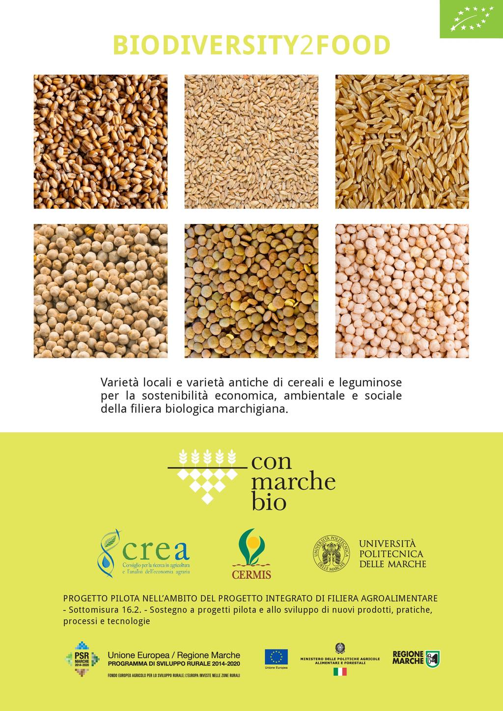 «BIODIVERSITY2FOOD» PSR Marche 2014/2020 Sottomisura 16.