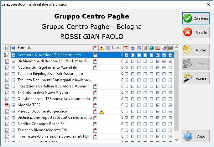 ARCHIVIAZIONE DOCUMENTI Il programma Esserci Software prevede il salvataggio delle lettere e l archiviazione all interno della pratica di ulteriori documenti oltre ad una particolare funzione