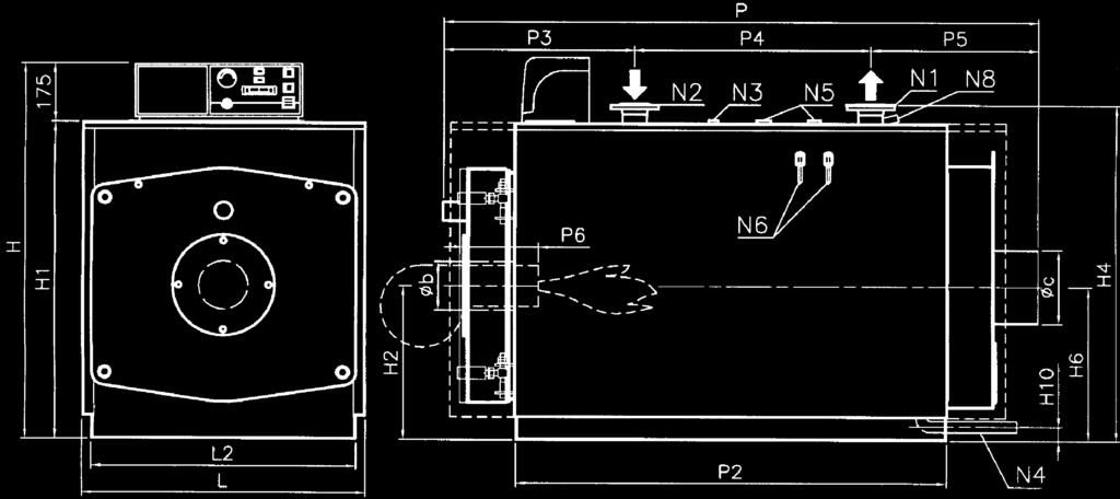 DESCRIZIONE PER CAPITOLATO Caldaia pressurizzata AR N H (K) in acciaio con focolare a inversione di fiamma completamente bagnato.