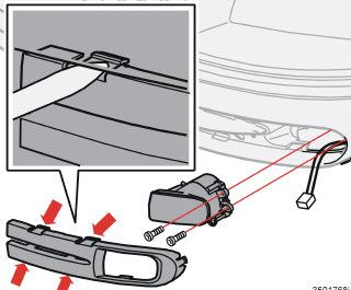 09 Manutenzione e assistenza Sostituzione delle lampadine a incandescenza 09 Fendinebbia Rimozione del portalampadina Premere il portalampadina in posizione e reinstallare il coperchio.