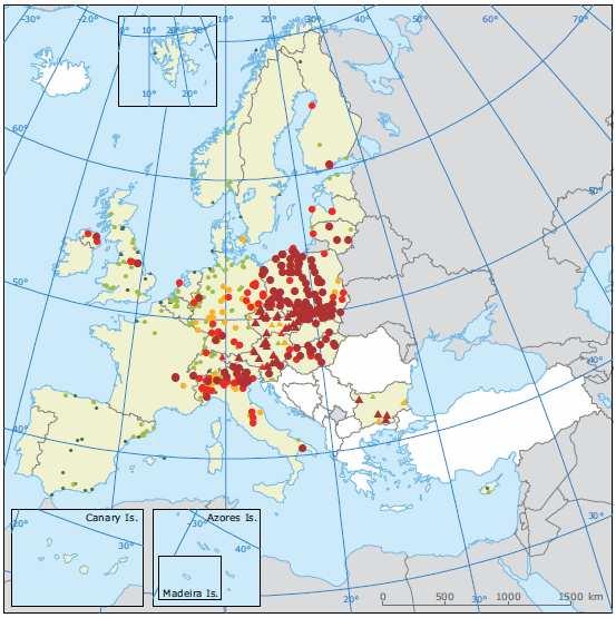 2013 - Air quality in Europe 2011 PM10