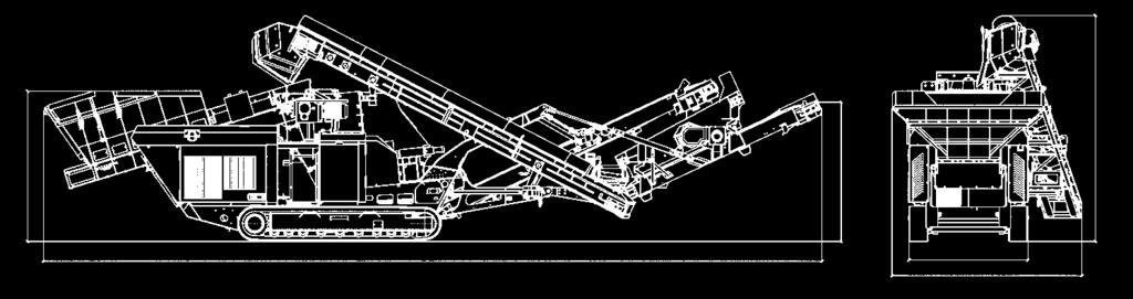 nastro con 5,5 m³ e 11 kw motore ad ingranaggio a vite altezza di carico 3. mm, lunghezza e larghezza di lavoro utile: 2. x 3.