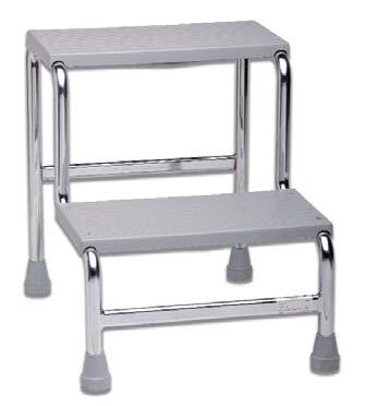 150 INF287 LADDER One step ladder. Metal frame, plastic step. Dimension: base cm. 28x39 step cm. 20x38 height cm.22 max load Kg. 150 size: cm.