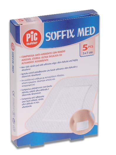 10x15 SOFFIX MED TNT non woven compress micro perforated foil polyester coated.