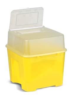500 CONTAINER FOR DISPOSABLE SYRINGUE NEEDLES Container for disposal of needles and syringes.