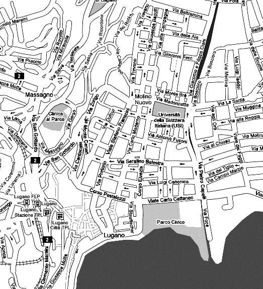 4 Le singole stazioni Lugano NABEL Centro città, nei pressi di una strada trafficata. Coordinate (x/y): 717.6 / 96.6 Quota (m 