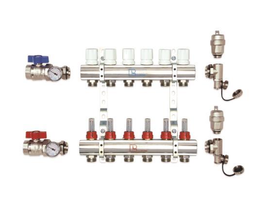 Scheda tecnica Collettori CD 478M CD 473M 02/05/2018 Funzione Il collettore di distribuzione premontato con accessori di installazione raggruppa in un articolo un insieme di elementi che solitamente