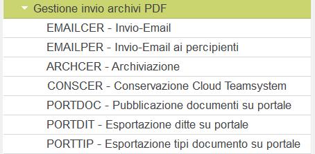 Gestione PDF 8 Gestione invio archivi PDF Il menu Gestione invio archivi PDF racchiude i programmi per: inviare al sostituto d imposta dichiarante la comunicazione generata in formato.