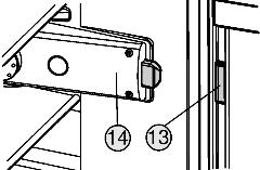 maniglia della porta è sul lato sinistro della porta. In caso di necessità è possibile sostituire la battuta della porta. u Chiudere la porta e svitare il blocco di supporto Fig. 2 (1).