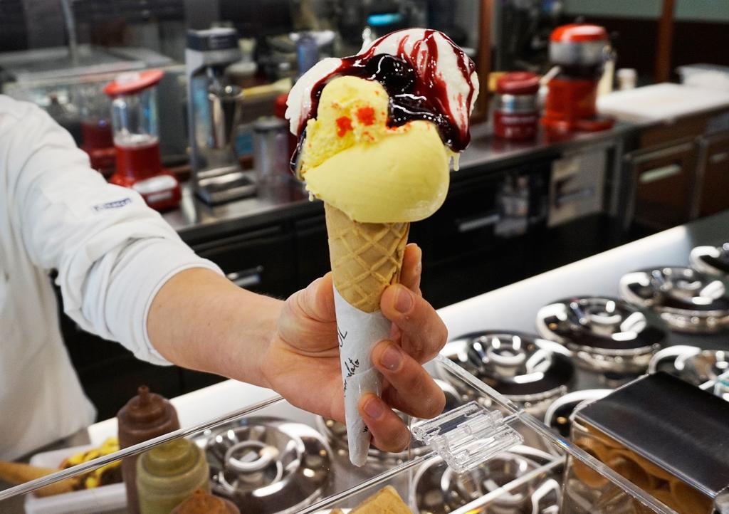 Il nostro gelato possiede un apporto calorico inferiore a quello di un dolce comune di pasticceria.