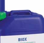 68 PRODOTTI CHIMICI CONDIZIONANTI BIOX BATTERICIDA ANTILEGIONELLA BIOSSIDO DI CLORO DESCRIZIONE BIOX 5 Confezione da 5 kg BIOX 10 Confezione da 10 kg BIOX 25 confezione da 25 kg Studiato