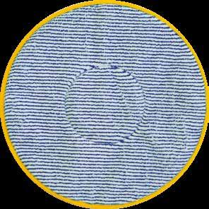 TREE Tree è il disco in microfibra bianco azzurra a pelo rasato particolarmente indicato per superfici microporose.