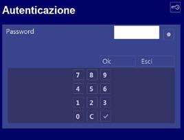 Il comando Modifica Password permette di modificare la propria password di accesso al sistema antintrusione SAI (figura