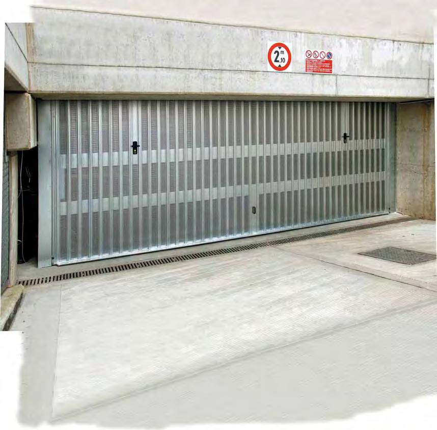 LINEA ACCIAIO Ariel Porta basculante completamente zincata realizzata con telaio in tubolare 80 x 25.