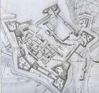 1690, Piano della Fortezza di Peschiera Disegno di