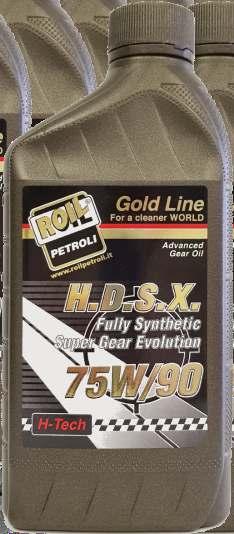 FULLY SYNTHETIC HDSX 75W90 Il SYNTHESE HDSX fully synthetic 75W-90 è un olio per PIEDI POPPIERI anche di ultima generazione e trasmissioni dirette, completamente sintetico, può essere utilizzato