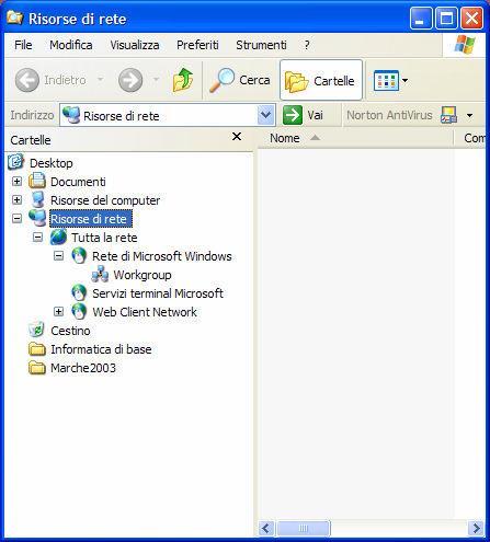 Le risorse di rete permettono di vedere ed utilizzare le risorse all