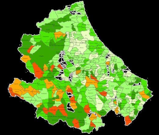 Emilia Romagna < 50 50-100