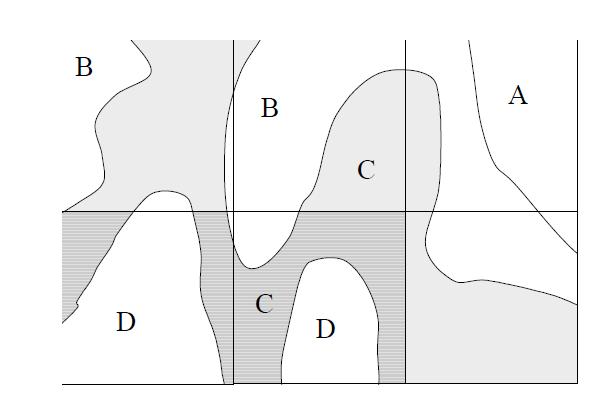 combinazione di classi di rocce (4500 ridotte a