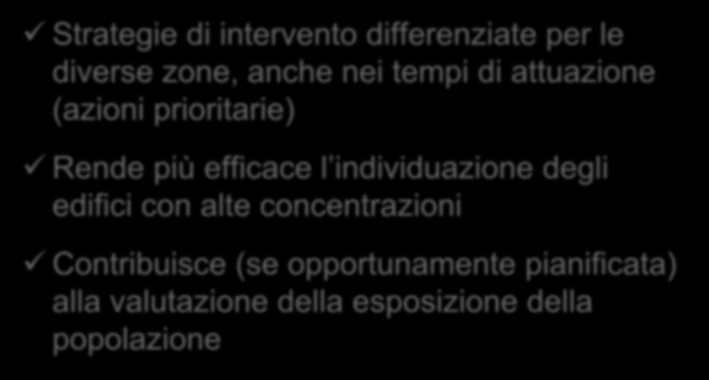 zone, anche nei tempi di attuazione (azioni prioritarie) Rende più efficace l