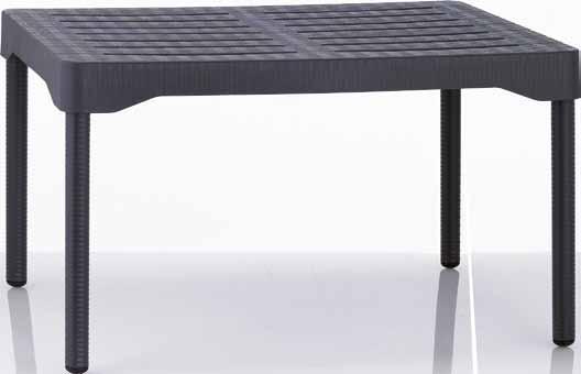 Woven pattern polypropylene side table Woven pattern