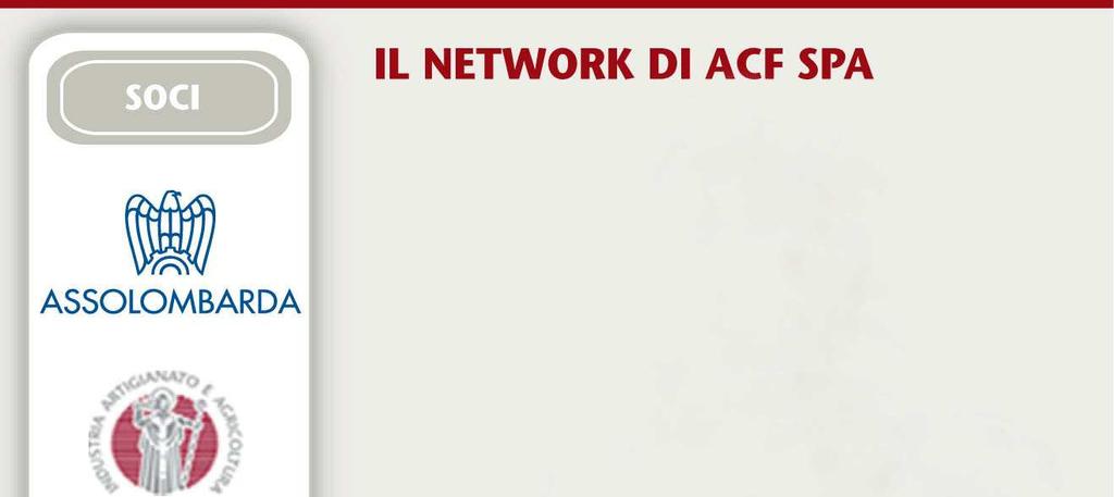 ACF Spa, costituita nel 1995 da Assolombarda, Camera di Commercio di Milano e Confidi