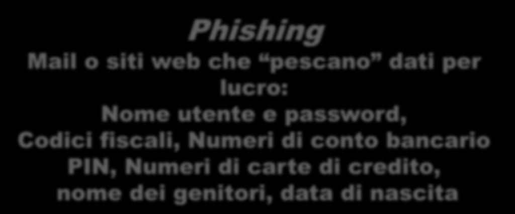 Mail o siti web che pescano dati