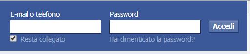 Una password sicura e segreta Digita la password ogni