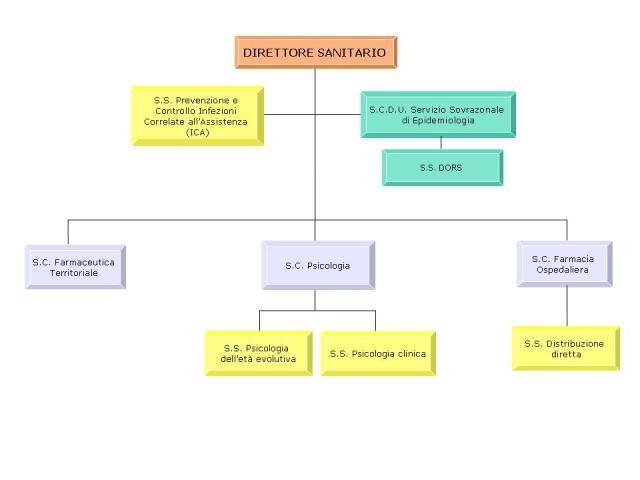 Staff del Direttore Sanitario La Direzione Sanitaria Aziendale si avvale di Strutture che si riferiscono a funzioni relative ai processi di tutta l'organizzazione aziendale in ambito sanitario,