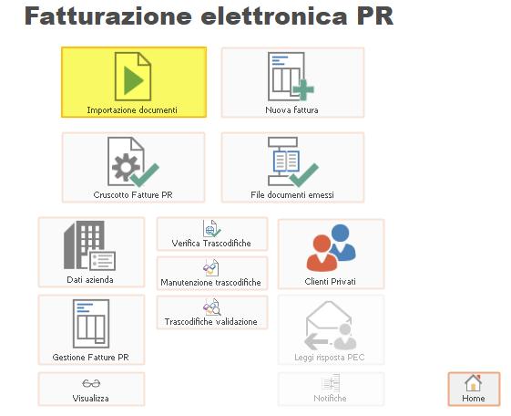 Import Documenti da AD HOC Dalla schermata