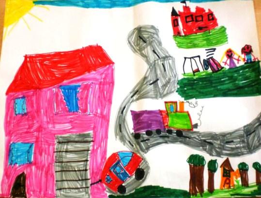 IO abito a I bambini hanno disegnato e descritto il loro paese e la loro
