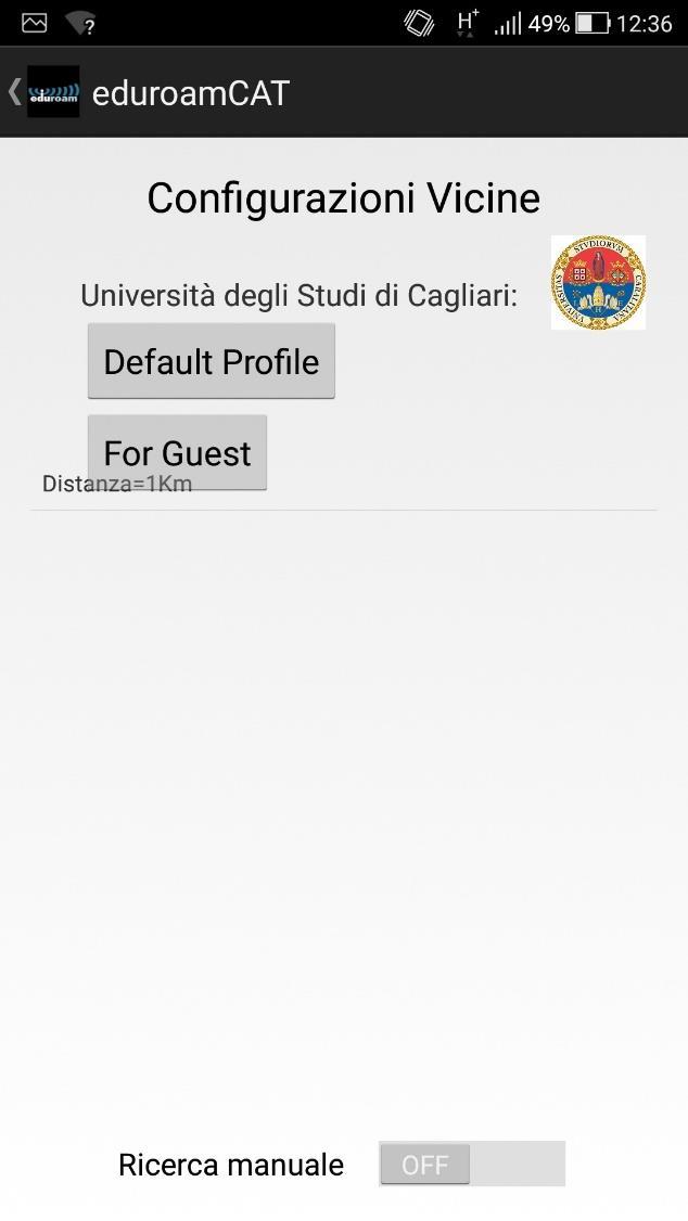 Ateneo, se dovessi essere in una zona differente da Cagliari,