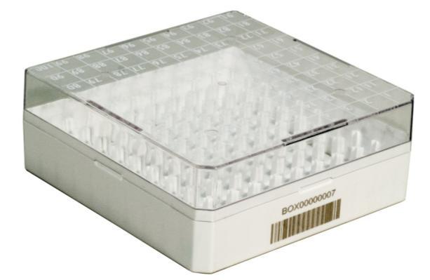 CryoGen Box0-1D Basso/Low Per provette da 1 2 ml con griglia tampografata Ref. Dim. in cm. Conf. Packing BSM5801D/B 132x132x52 8 x 5 pz./pcs.